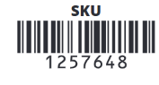 SKU Barcode 1257648